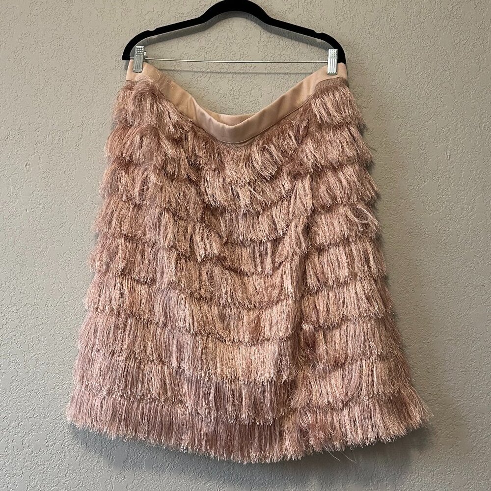Eloquii Fringe Pencil Skirt (Size 20)